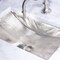 Nantucket Sinks Hand Hammered Stainless Steel Rectangle Undermount Bathroom Sink TRS - alternate 2